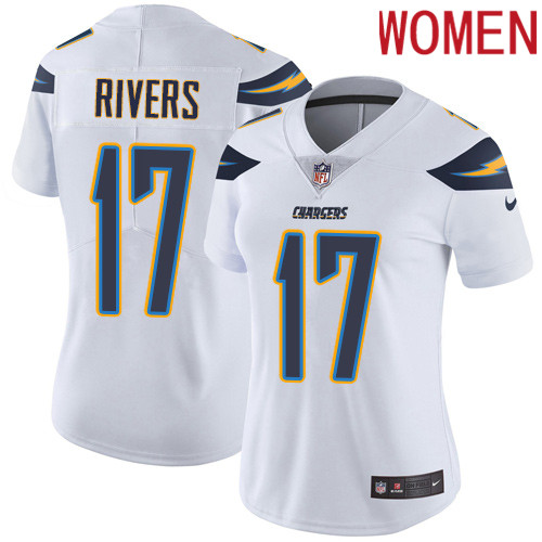 2019 Women Los Angeles Chargers #17 Rivers white Nike Vapor Untouchable Limited NFL Jersey